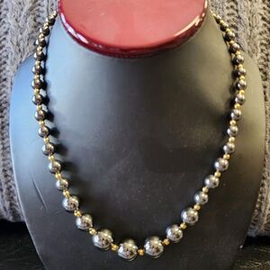 18" Tahitian Black Pearl Necklace - 4 - 12mm